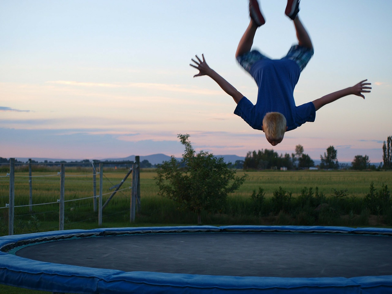 Fit durch Trampolin